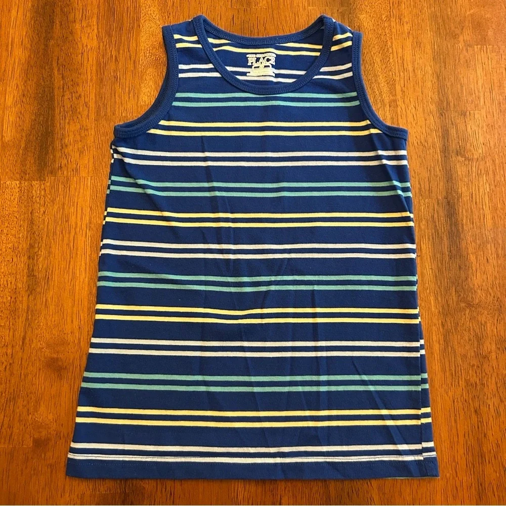 Boys Blue Striped Tank Top | Size 5T | The Children’s Place